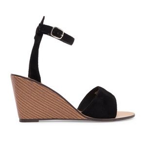 Black Wedge Sandal